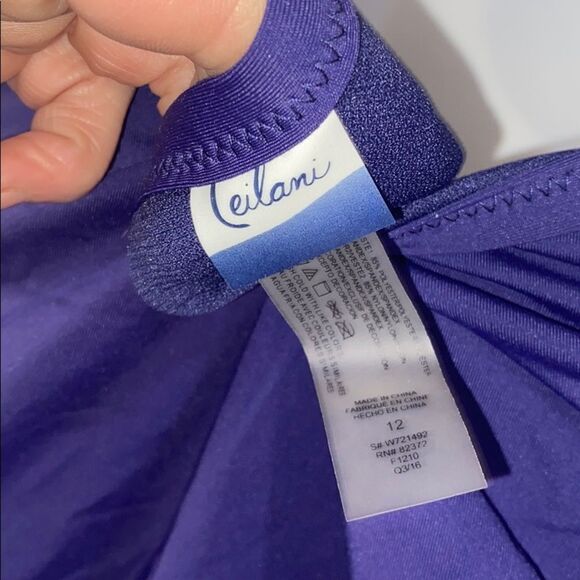 Leilani Deep Purple One Piece Bathing Suit - Picture 5 of 9